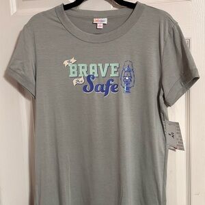 LEAVING SOON - GRAB IT NOW!  LIV LuLaRoe Brave Graphic Tee